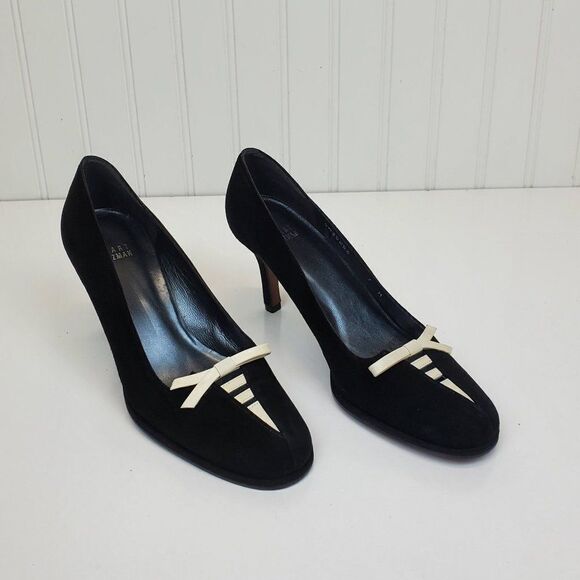 Stuart Weitzman Leather Suede Pumps SH-005 - Picture 7 of 14